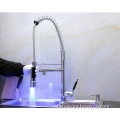 New Hot Brass Pull Out Sink Led Kitchen Faucet